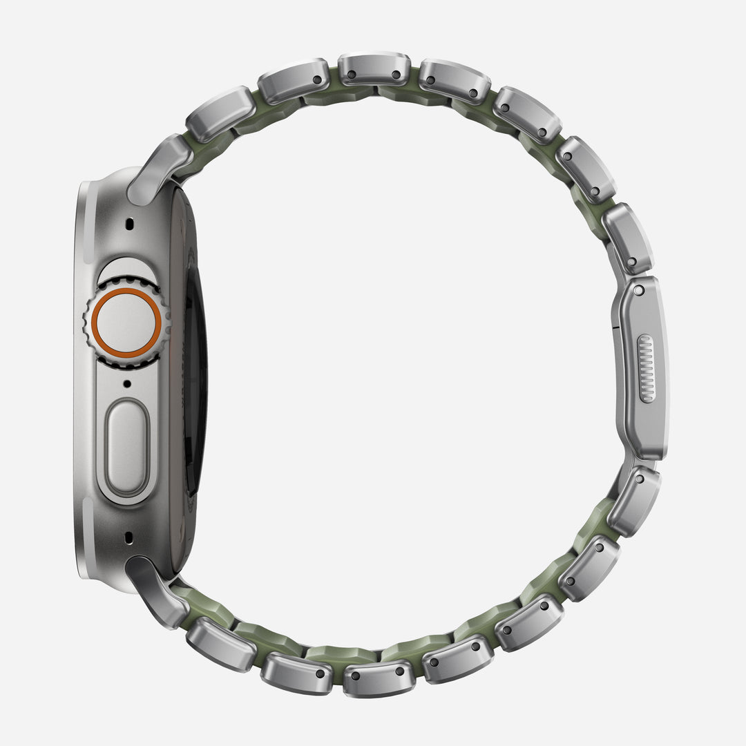 Stratos Band - 49mm | Natural Titanium | Forest FKM - Image 3