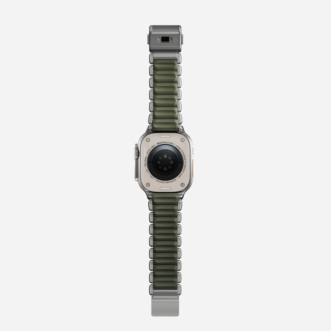Stratos Band - 49mm | Natural Titanium | Forest FKM - Image 11