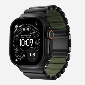 Stratos Band - 49mm | Black Titanium | Forest FKM