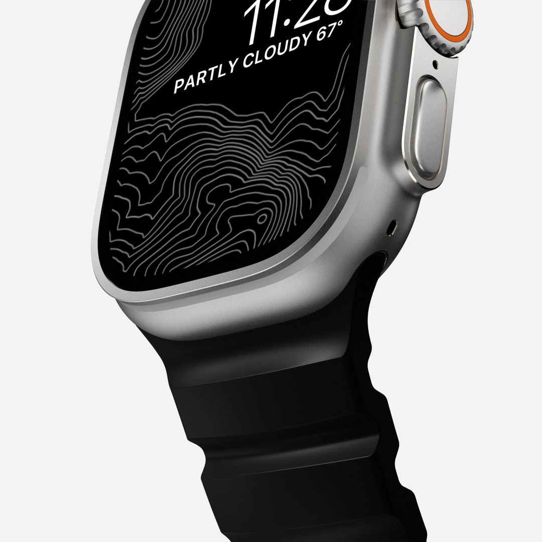 Rocky Point Band - 46mm/49mm | Carbon Black | Natural Hardware - Image 5