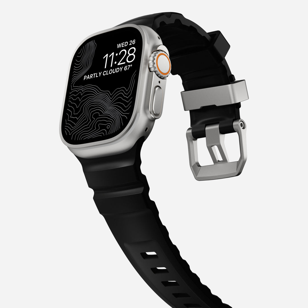 Rocky Point Band - 46mm/49mm | Carbon Black | Natural Hardware - Image 6