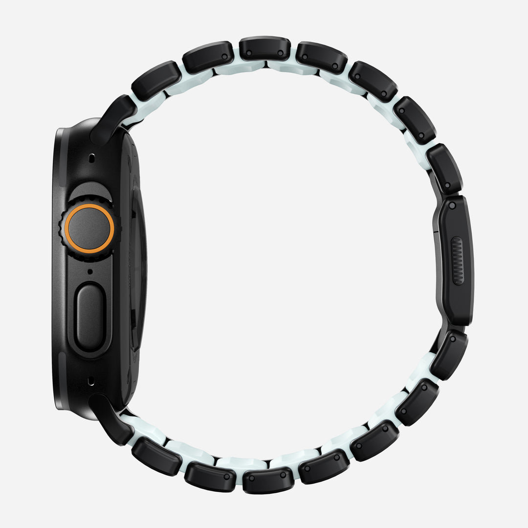 Stratos Band - 49mm | Black Titanium | Icy Blue Glow FKM - Image 6