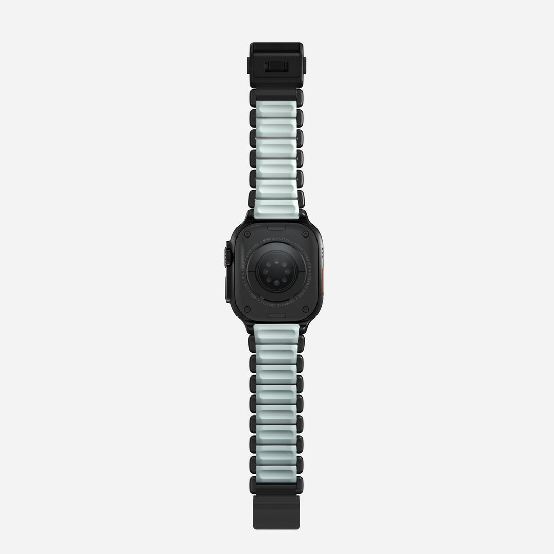 Stratos Band - 49mm | Black Titanium | Icy Blue Glow FKM - Image 14