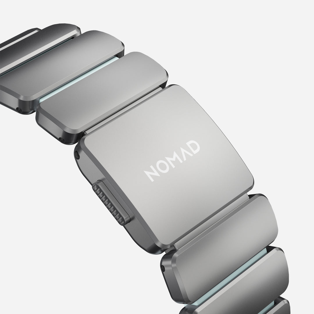 Stratos Band - 49mm | Natural Titanium | Icy Blue Glow FKM - Image 11