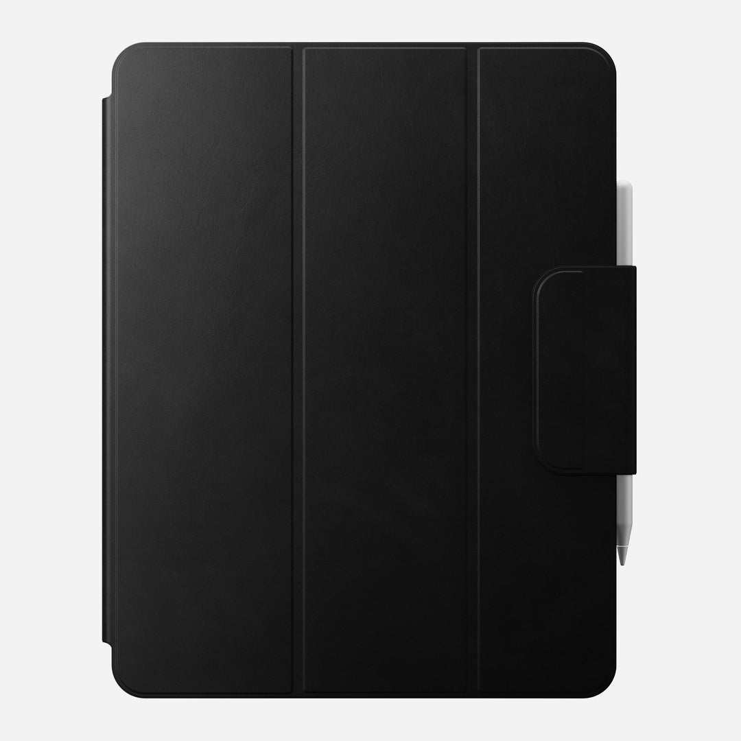 Leather Folio - iPad Pro 12.9 (6th Gen) | Black | Nomad Leather | Magnetic | Apple Pencil - Image 2