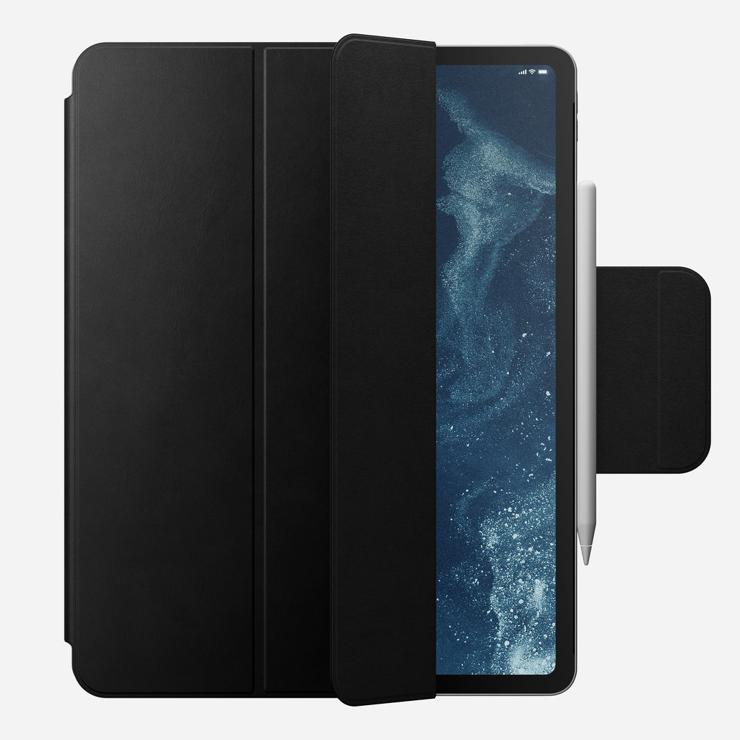 Leather Folio - iPad Pro 12.9 (6th Gen) | Black | Nomad Leather | Magnetic | Apple Pencil - Image 5