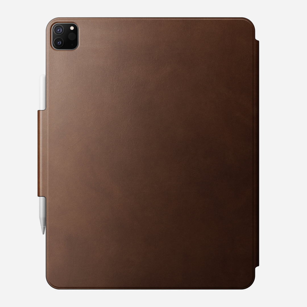 Brown Leather Folio for iPad Pro 12.9 | Magnetic