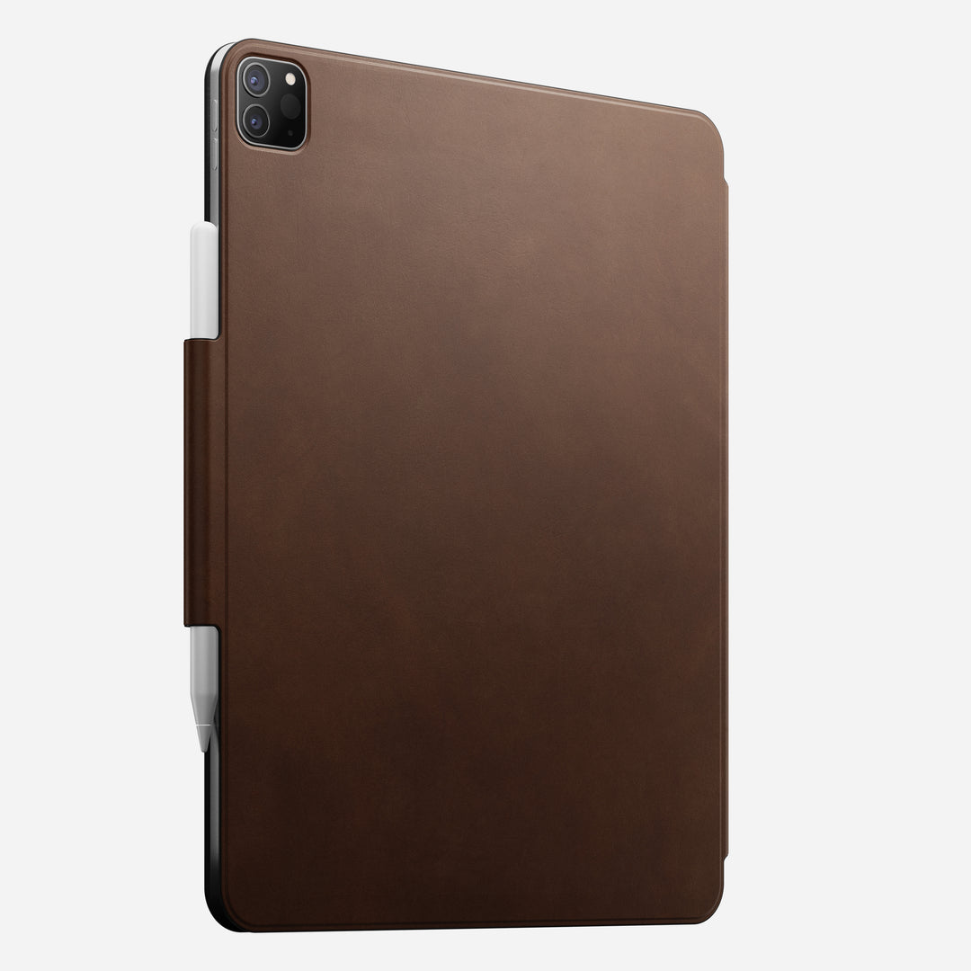 Brown Leather Folio for iPad Pro 12.9 | Magnetic - Image 3