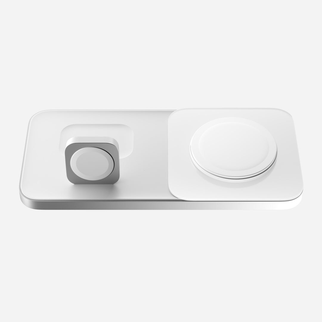 Base One Max - MagSafe Charger - Silver - 3-in-1 Charging Stand