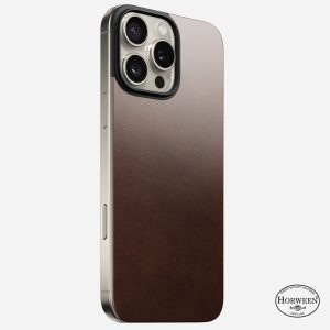Magnetic Leather Back - iPhone 16 Pro Max | Rustic Brown | Horween | MagSafe