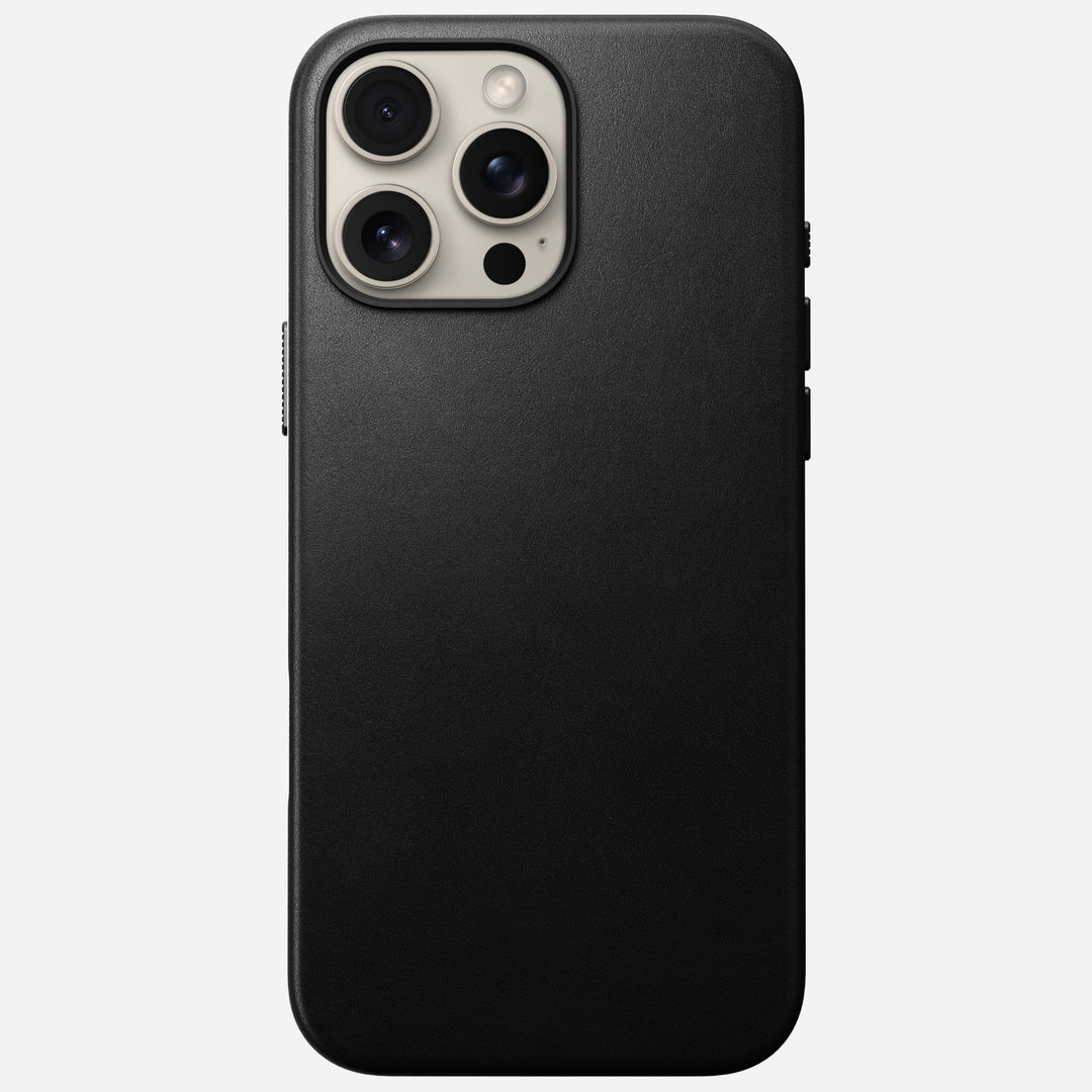 Traditional Leather Case - iPhone 16 Pro Max | Black | Nomad Leather - Image 3