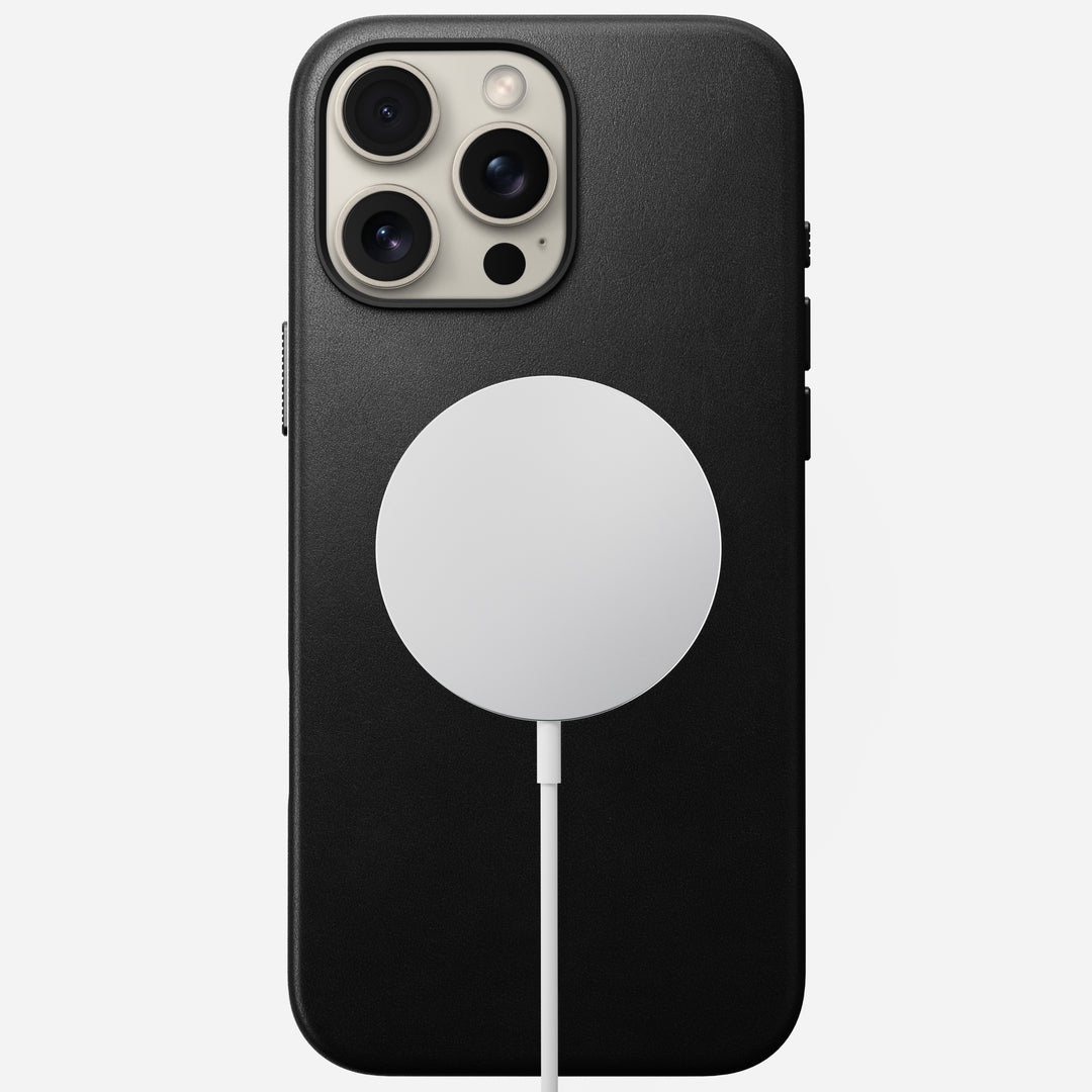 Traditional Leather Case - iPhone 16 Pro Max | Black | Nomad Leather - Image 2