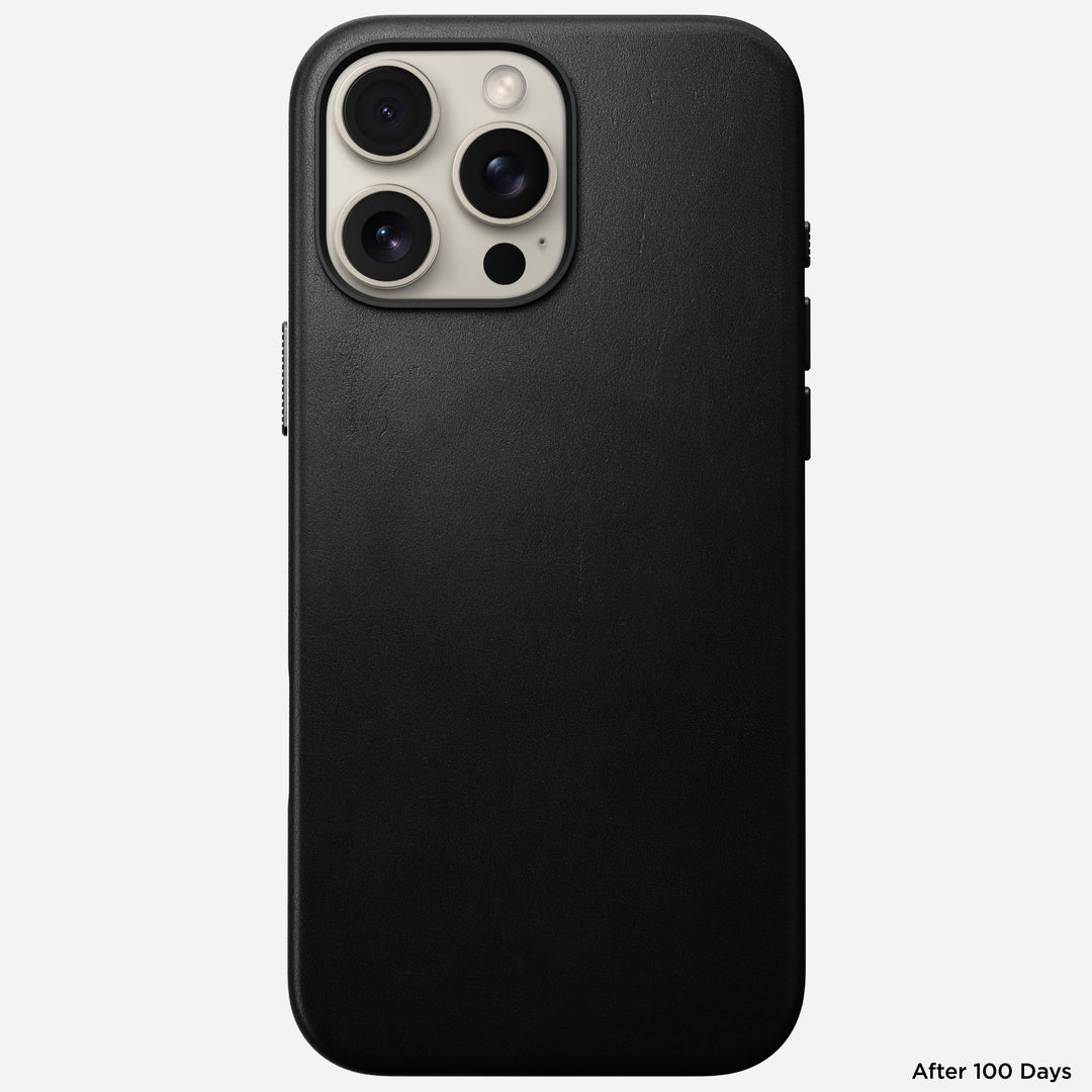 Traditional Leather Case - iPhone 16 Pro Max | Black | Nomad Leather - Image 4