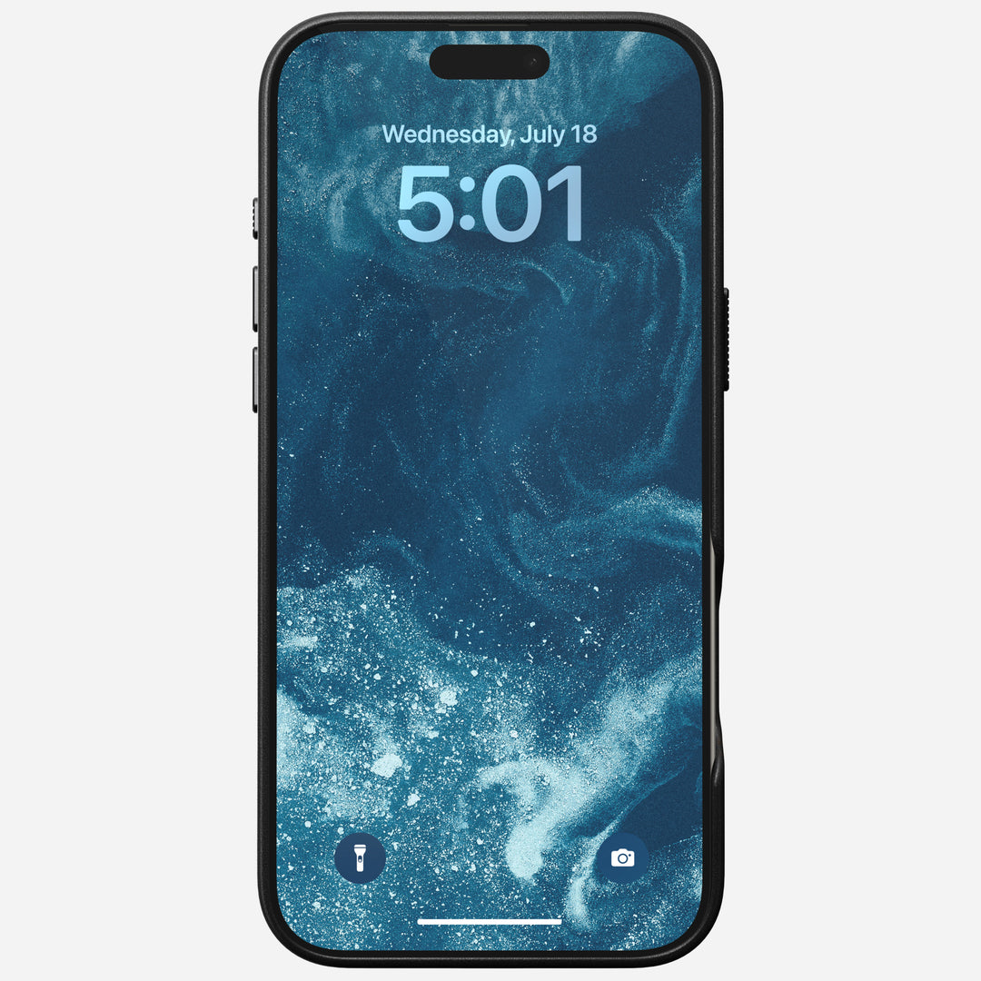Traditional Leather Case - iPhone 16 Pro Max | Black | Nomad Leather - Image 5