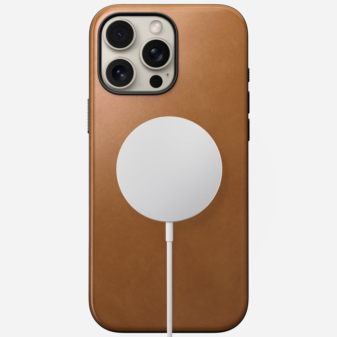 Modern Leather Case - iPhone 16 Pro Max | English Tan-C | Nomad Leather - Image 3