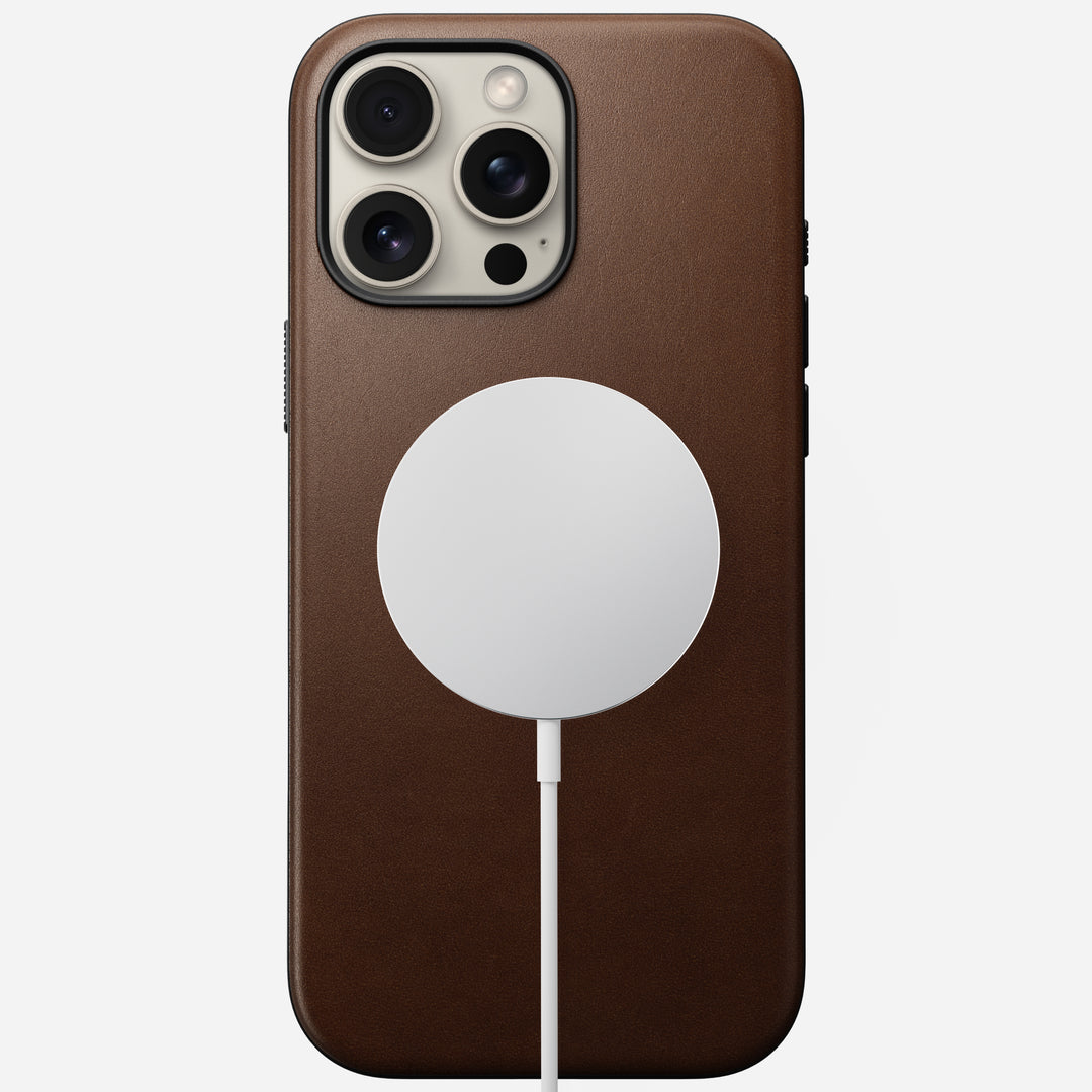 Modern Leather Case - iPhone 16 Pro Max | Brown | Nomad Leather - Image 3