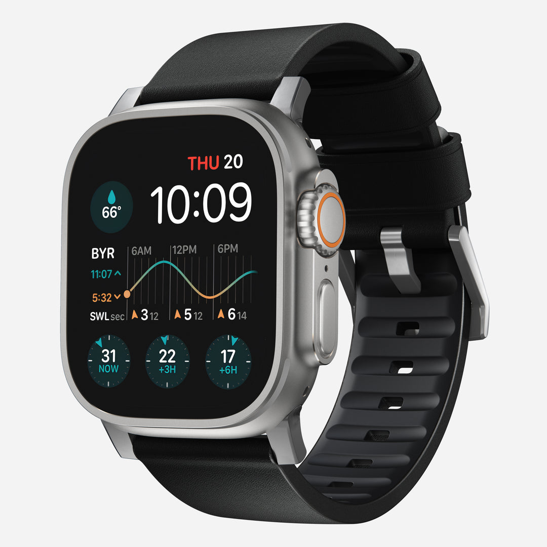 Active Band Pro 45mm - Silver Hardware - Waterproof Leather