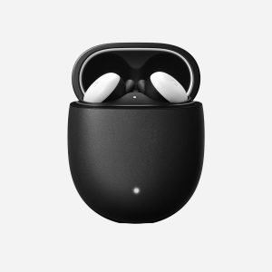 Modern Leather Case - Pixel Buds | Black | Horween