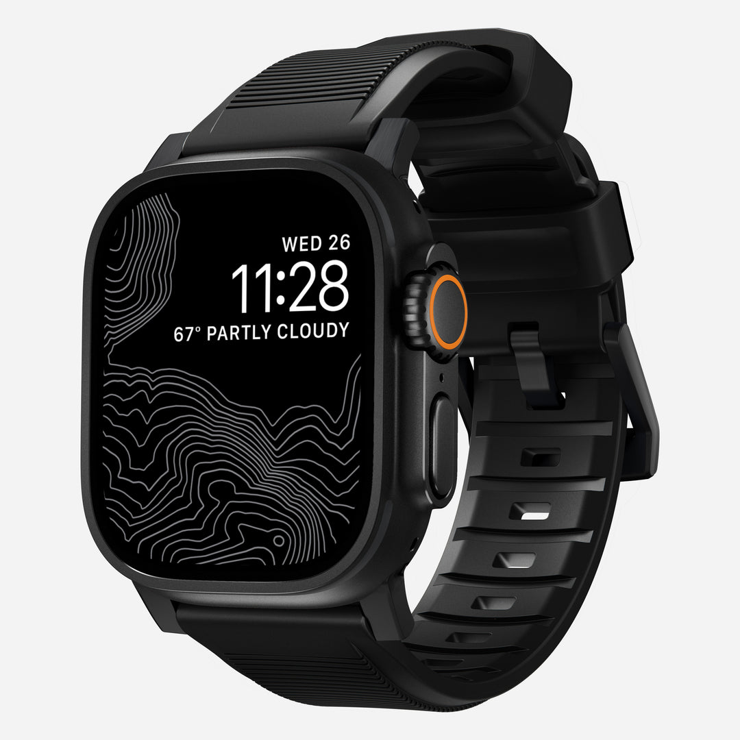 Rugged Band - 46mm/49mm | Black Hardware NOMAD®