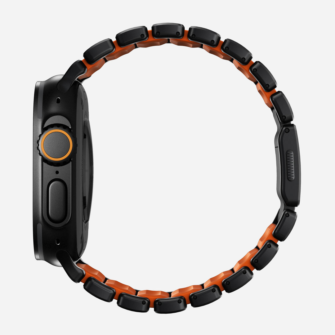 Stratos Band - 49mm | Black Titanium | Ultra Orange FKM - Image 3