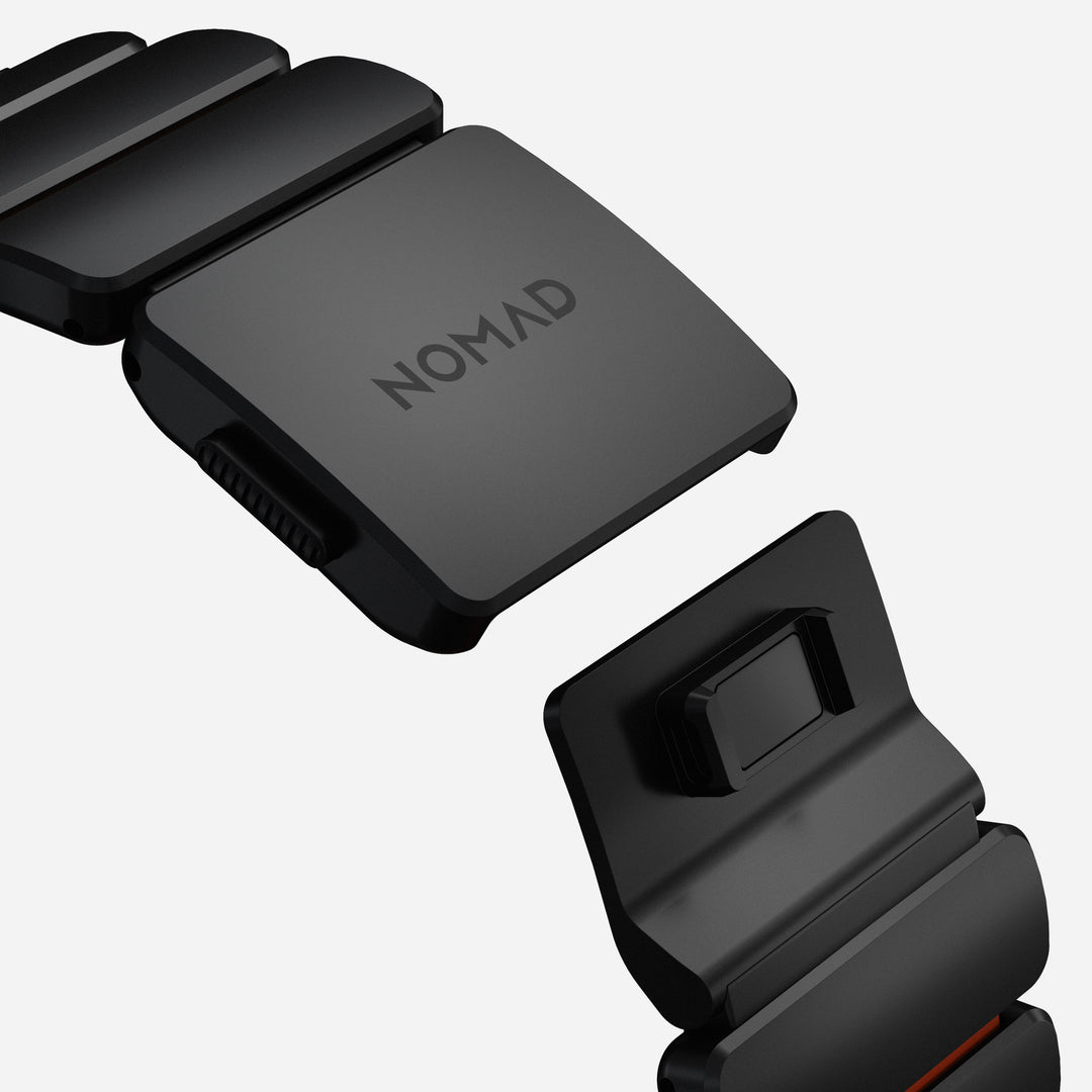 Stratos Band - 49mm | Black Titanium | Ultra Orange FKM - Image 6
