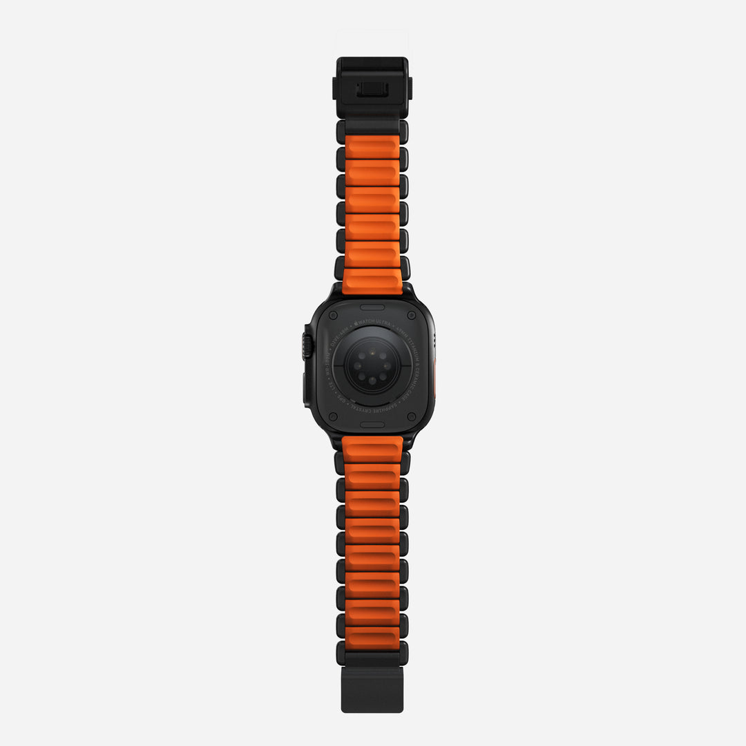 Stratos Band - 49mm | Black Titanium | Ultra Orange FKM - Image 11