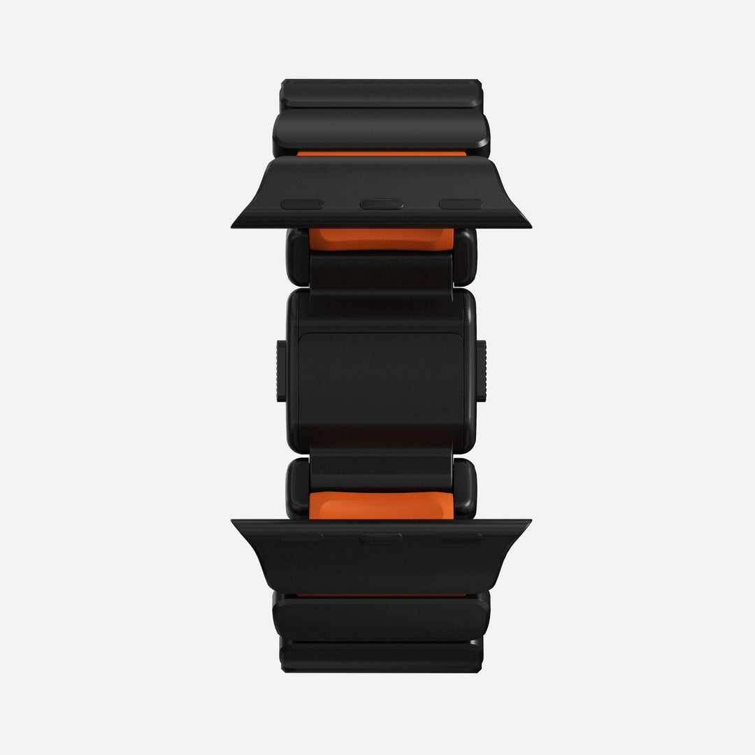Stratos Band - 49mm | Black Titanium | Ultra Orange FKM - Image 12