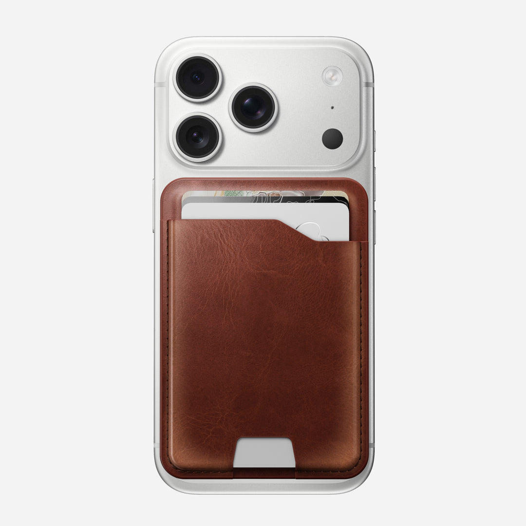 Leather Mag Wallet with Find My Tracking | Olde Dublin | Horween