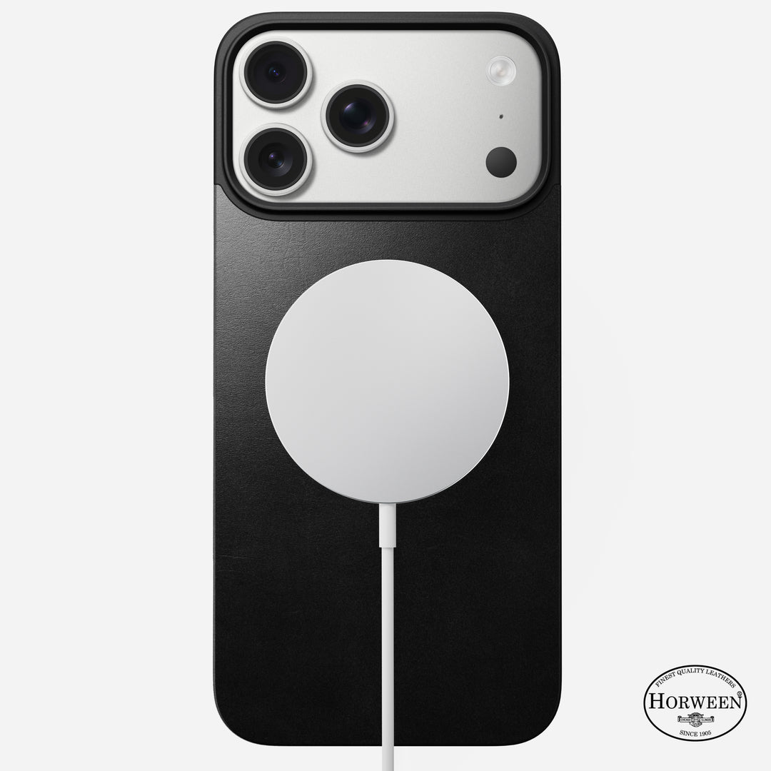 Magnetic Leather Back - iPhone 17 Pro Max | Black | Horween | MagSafe - Image 2