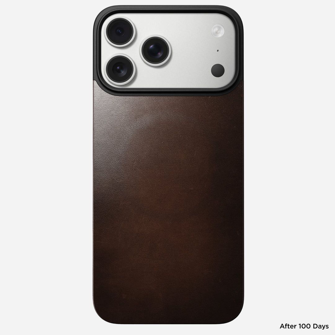 Magnetic Leather Back - iPhone 17 Pro Max | Rustic Brown | Horween | MagSafe - Image 3