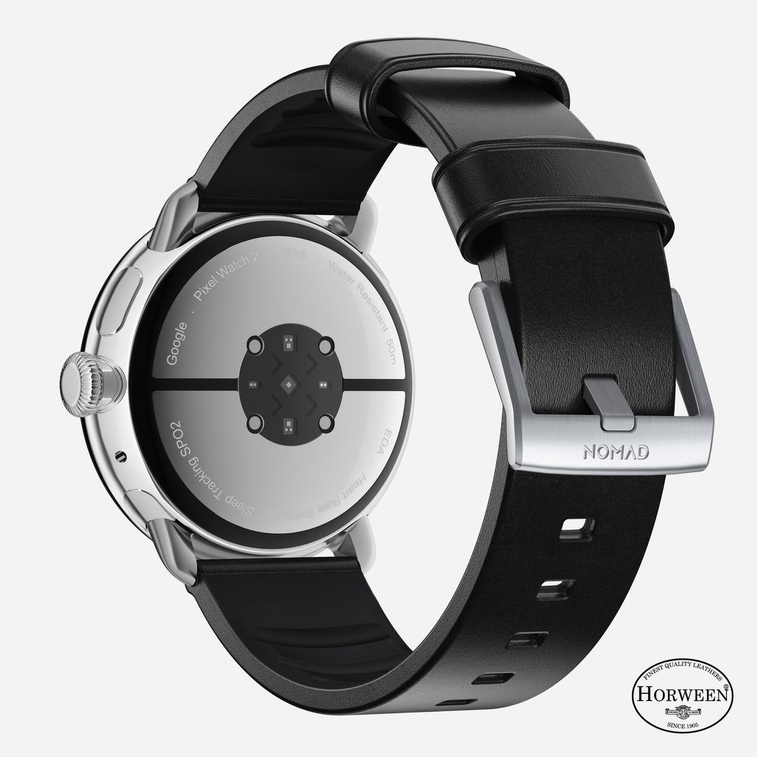 Active Band Pro - Pixel Watch | 45mm | Silver Hardware | Horween Black - Image 2