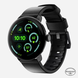 Active Band Pro - Pixel Watch | 45mm | Silver Hardware | Horween Black