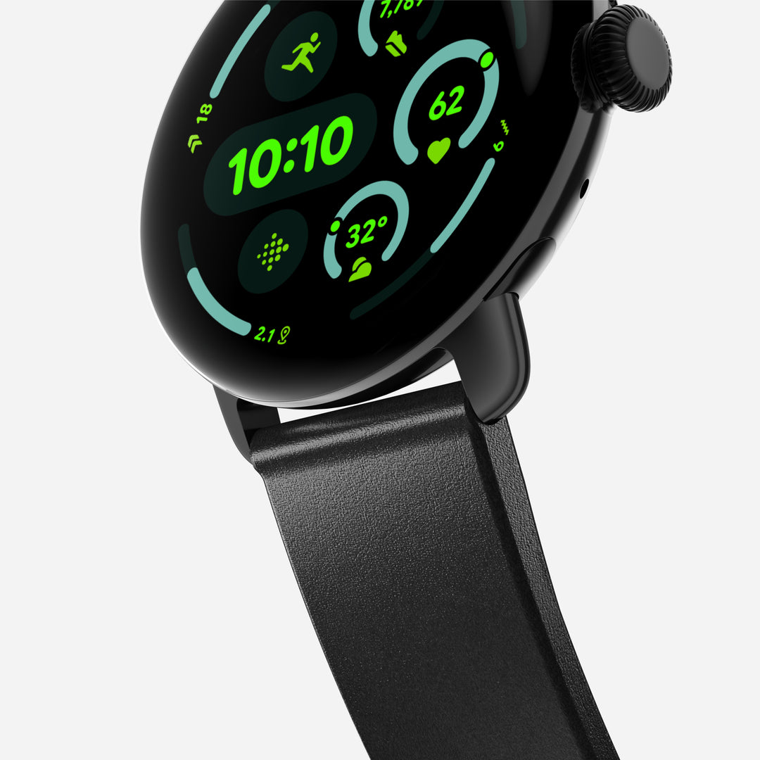 Active Band Pro - Pixel Watch | 45mm | Silver Hardware | Horween Black - Image 6