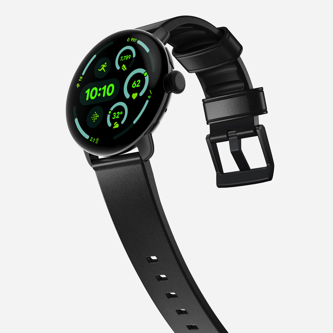 Active Band Pro - Pixel Watch | 45mm | Silver Hardware | Horween Black - Image 3
