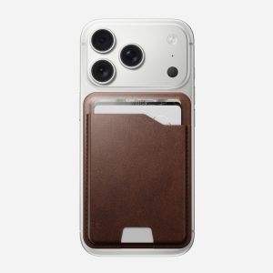 Leather Mag Wallet with Find My Tracking - Rustic Brown | Horween