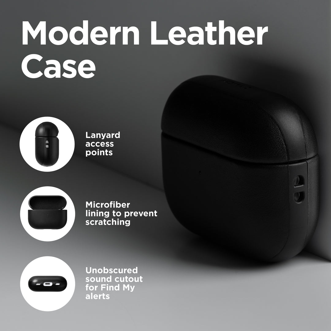 Modern Leather Case - AirPods Pro (2nd Gen) | Black | Horween - Image 3